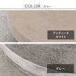特価◎【直送】住まいスタイル/セメント製キャスター付きプランターキャリー36cm アンティークホワイト/TR360WHT