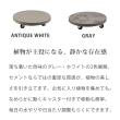 特価◎【直送】住まいスタイル/セメント製キャスター付きプランターキャリー36cm 2台組 グレー/TR360-2P-GRY