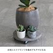 特価◎【直送】住まいスタイル/セメント製キャスター付きプランターキャリー36cm 2台組 アンティークホワイト