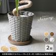 特価◎【直送】住まいスタイル/天然素材調のマルチトレー(キャスター付) 角型40cm 2個組 ウォルナット