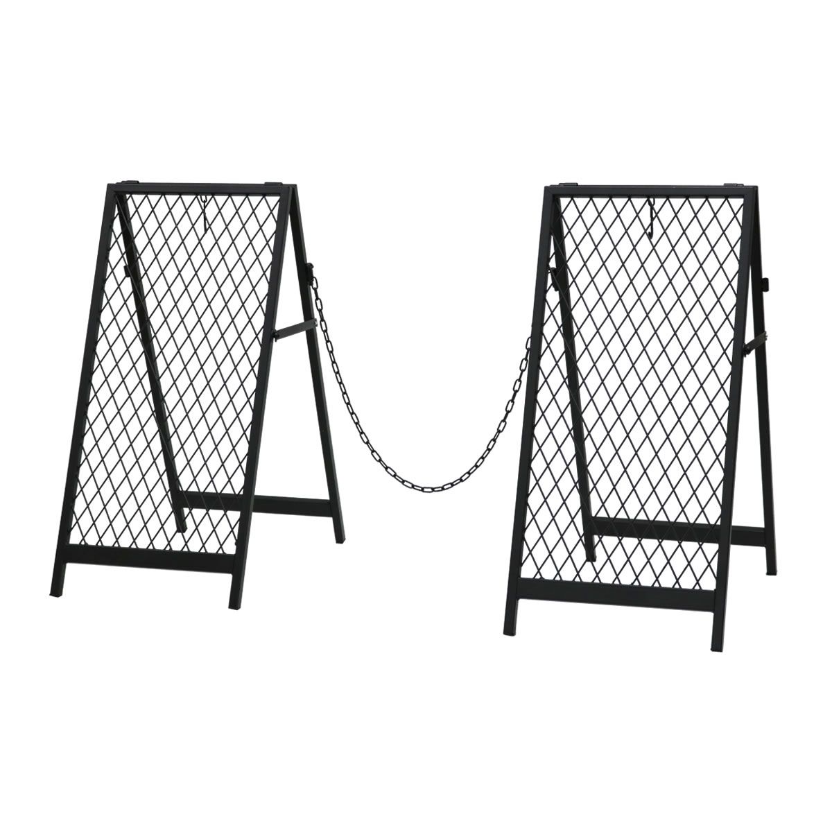 特価◎【直送】住まいスタイル/スタンド式チェーンゲート「TWILL」(ツイル) マットブラック/TW003BLK