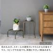 【直送】住まいスタイル/アイアンプランタースタンド「TWILL」(ツイル) ローサイズ ブラック/TW008BLK