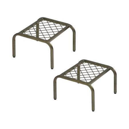 特価◎【直送】住まいスタイル/アイアンプランタースタンド「TWILL」(ツイル) ローサイズ 2個組 ゴールド