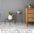 特価◎【直送】住まいスタイル/アイアンプランタースタンド「TWILL」(ツイル) ハイロー 2点セット ブラック