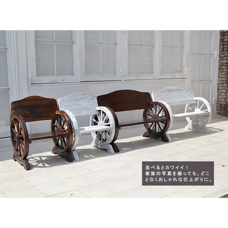特価◎【直送】住まいスタイル/車輪ベンチ 1100 ホワイト/WB-1100WHT