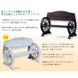 特価◎【直送】住まいスタイル/車輪ベンチ 1100 ホワイト/WB-1100WHT