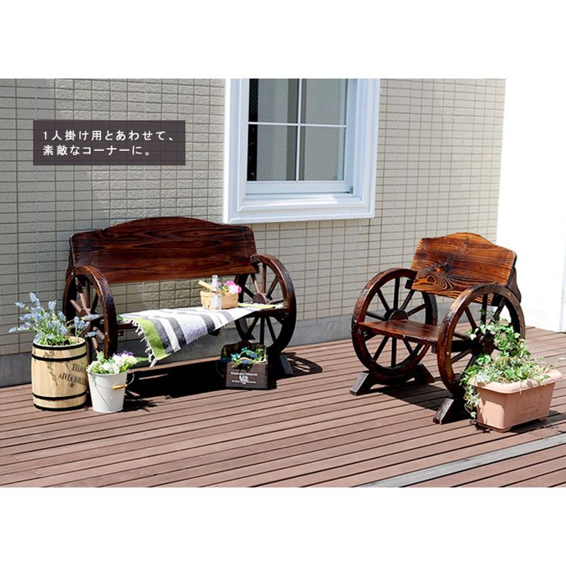 特価◎【直送】住まいスタイル/車輪ベンチ 1100 ホワイト/WB-1100WHT