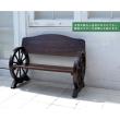 特価◎【直送】住まいスタイル/車輪ベンチ&焼杉テーブル3点セット ダークブラウン