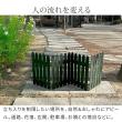 特価◎【直送】住まいスタイル/折り畳めるウッドミニフェンス120(縦ストライプ) 2枚組 ライトブラウン
