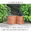 特価◎【直送】住まいスタイル/折り畳めるウッドミニフェンス(横ボーダー) 4枚組 ダークグリーン/WF-120YK-4P-DGN