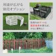 特価◎【直送】住まいスタイル/折り畳めるウッドフェンス 142×71(縦ストライプ) ライトブラウン/WF-142F-LBR