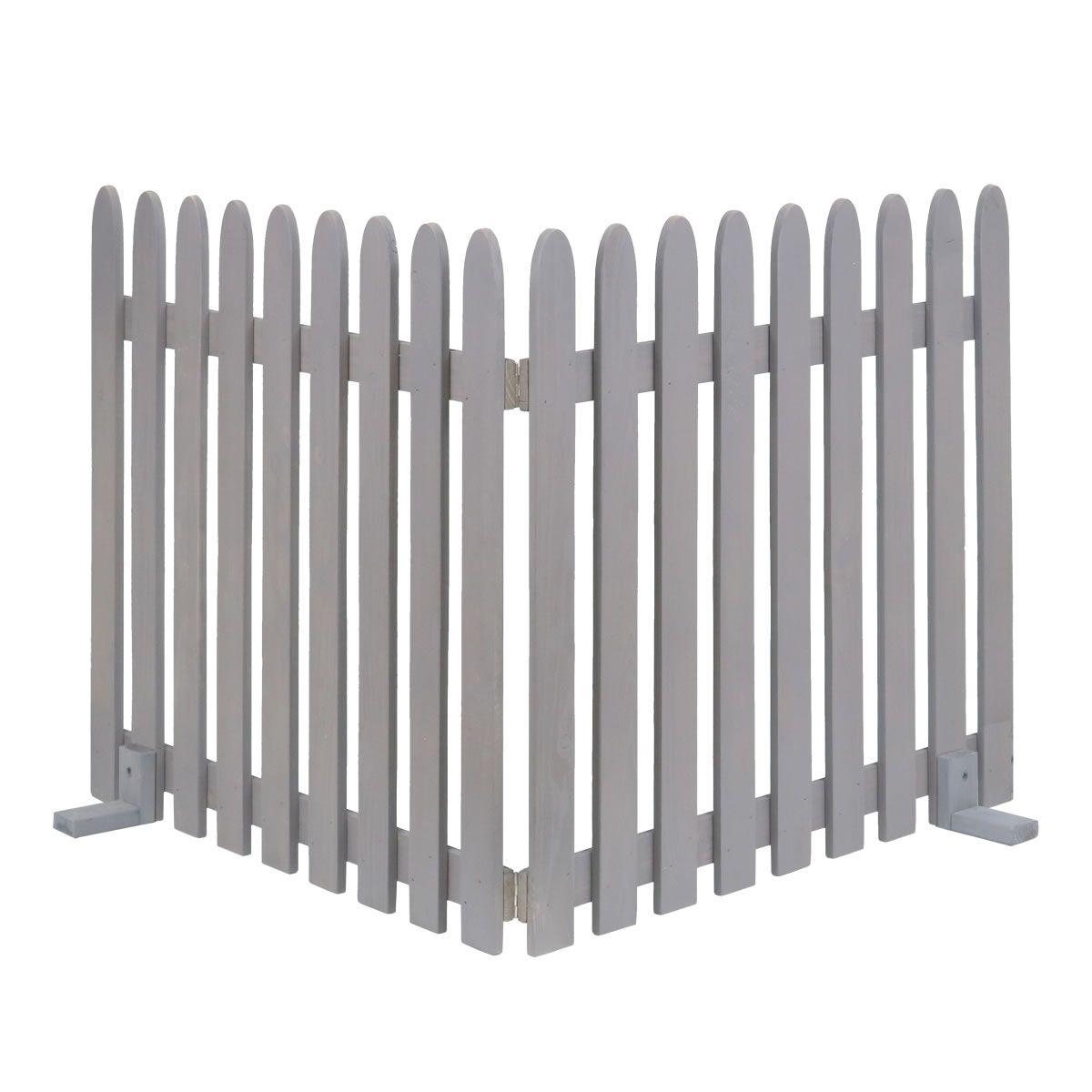 特価◎【直送】住まいスタイル/折り畳めるウッドフェンス 142×71(縦ストライプ) グレー/WF-142F-GRY