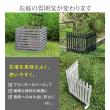 特価◎【直送】住まいスタイル/折り畳めるウッドフェンス 142×71(縦ストライプ) グレー/WF-142F-GRY