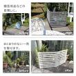 特価◎【直送】住まいスタイル/折り畳めるウッドフェンス 142×71(横ボーダー) ホワイト/WF-142YK-WHT