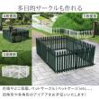 特価◎【直送】住まいスタイル/折り畳めるウッドフェンス 142×71(横ボーダー) 2枚組 ホワイト/WF-284YK-WHT