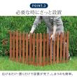 特価◎【直送】住まいスタイル/折り畳めるウッドフェンス 142×71(横ボーダー) 2枚組 ホワイト/WF-284YK-WHT