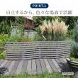 特価◎【直送】住まいスタイル/折り畳めるウッドフェンス 142×71(横ボーダー) 2枚組 ホワイト/WF-284YK-WHT