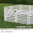 特価◎【直送】住まいスタイル/折り畳めるウッドフェンス ゲートセット(縦ストライプ) ダークグリーン/WF-HG-DGN
