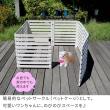 特価◎【直送】住まいスタイル/折り畳めるウッドフェンス ゲート付サークルセット(横ボーダー) ライトブラウン