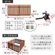 特価◎【直送】住まいスタイル/折り畳めるウッドフェンス ゲート付サークルセット(縦ストライプ) ライトブラウン