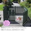 特価◎【直送】住まいスタイル/折り畳めるウッドフェンス ゲート付サークルセット(縦ストライプ) ライトブラウン