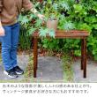 特価◎【直送】住まいスタイル/焼杉スツール風スタンド 大サイズ ダークブラウン/YT-8068Y-DBR