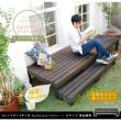 特価◎【直送】住まいスタイル/ユニットウッドデッキ harmonie(アルモニー)ステップ単品 ダークブラウン