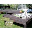 特価◎【直送】住まいスタイル/ユニットウッドデッキ harmonie(アルモニー)90×90 ステップ付 ダークブラウン