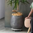 特価◎【直送】住まいスタイル/「GRITTE」 グリッテ 石調FRPプランター 幅42 (ドロップ型) アンティークホワイト