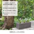 特価◎【直送】住まいスタイル/「GRITTE」 グリッテ 石調FRPプランター 幅80 (長角) グレー/E001-RE800GRY