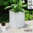特価◎【直送】住まいスタイル/「FARBOR」 ファーバー 木調FRPプランター 幅40 (丸型) ホワイト/E002-EN400WHT