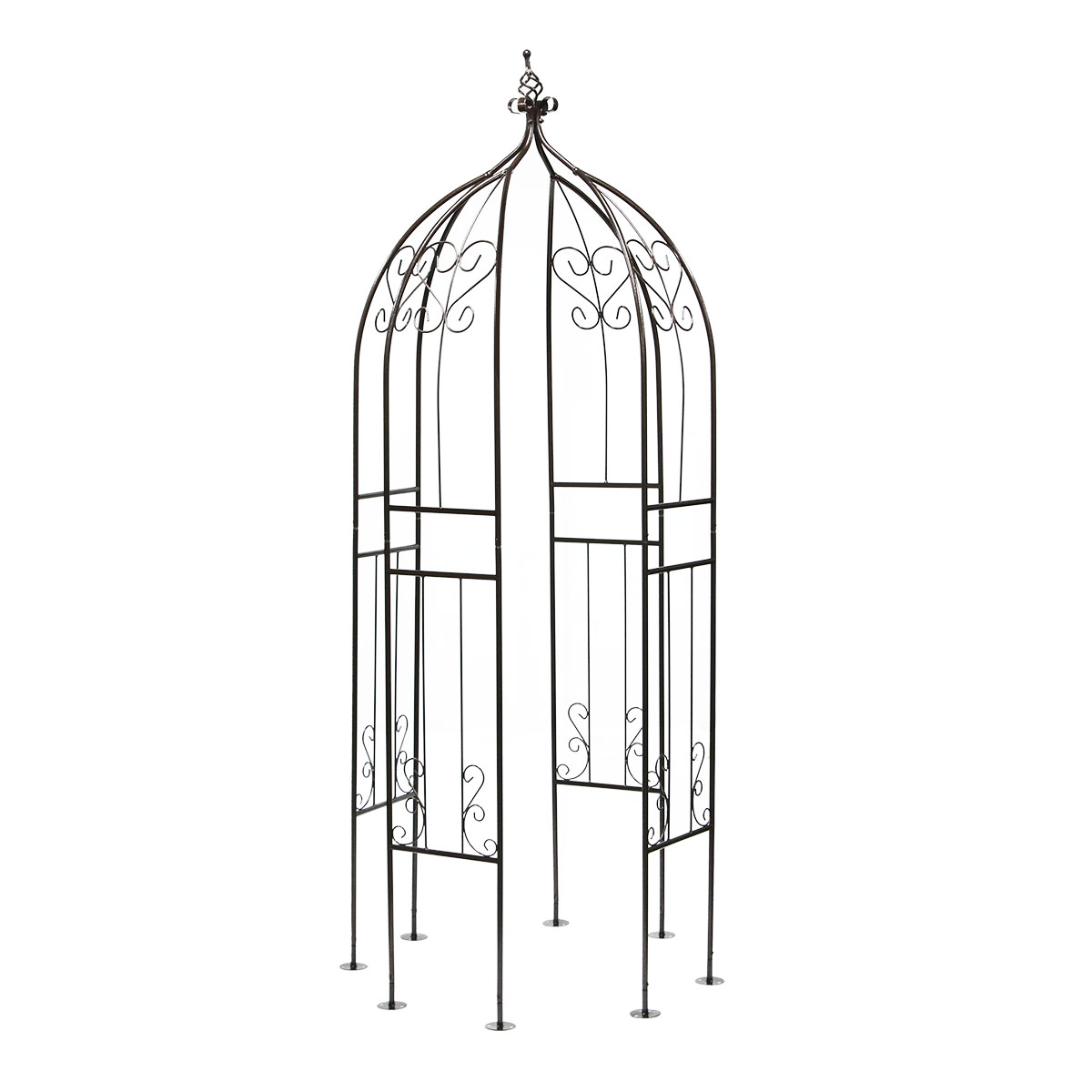 【直送】住まいスタイル/アイアンハーフアーチ(オベリスクキット) ダークブロンズ/IF-N0035BRZ ※返品・代引・キャンセル不可