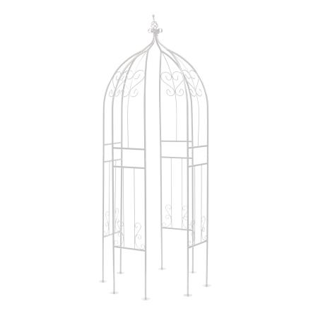 【直送】住まいスタイル/アイアンハーフアーチ(オベリスクキット) ホワイト/IF-N0035WHT ※返品・代引・キャンセル不可