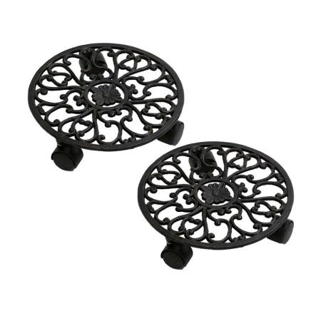 特価◎【直送】住まいスタイル/プランタースタンド 28cm deacor(デーコル) 2個 ヴィンテージブラック