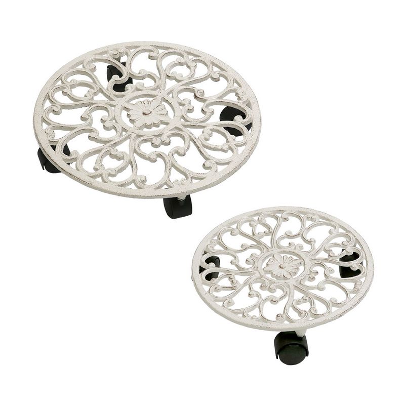 特価◎【直送】住まいスタイル/プランタースタンド 35cm deacor(デーコル) アンティークホワイト