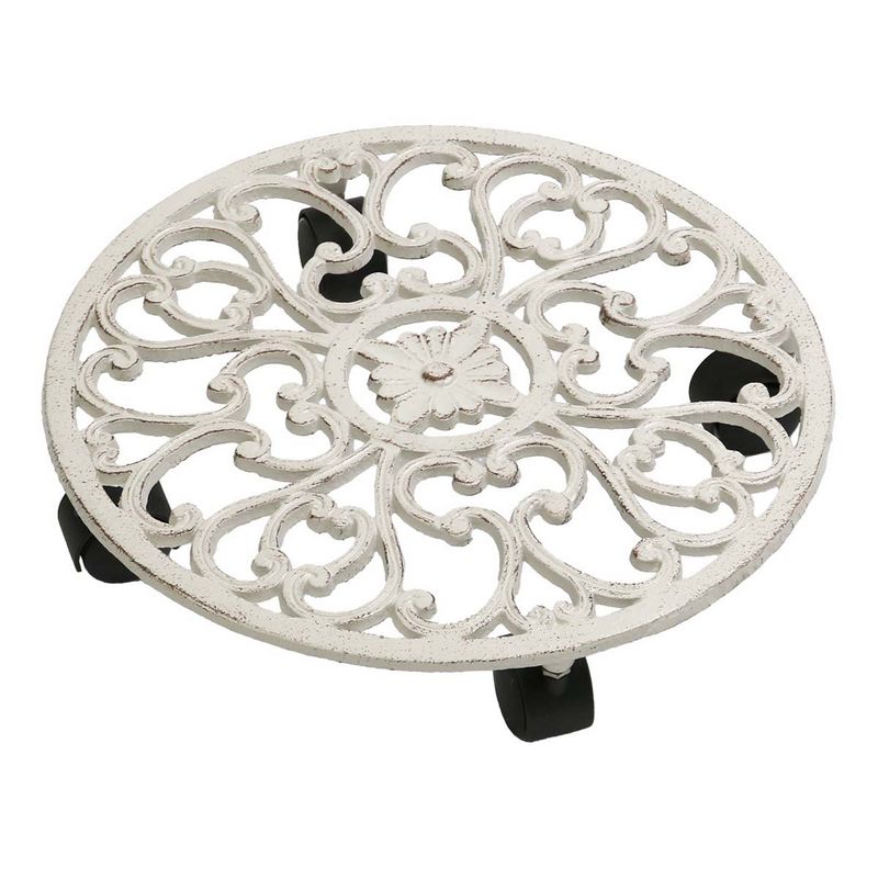 特価◎【直送】住まいスタイル/プランタースタンド 35cm deacor(デーコル) 2個 アンティークホワイト