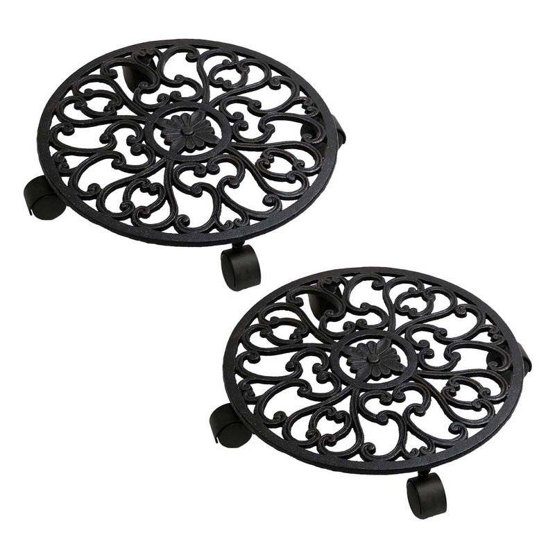 特価◎【直送】住まいスタイル/プランタースタンド 大小2個  deacor(デーコル) ヴィンテージブラック