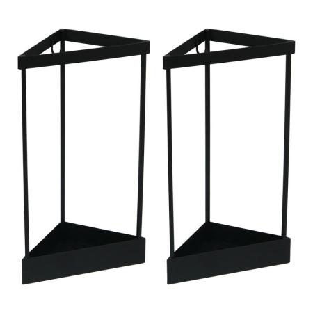 特価◎【直送】住まいスタイル/「ASPESH」 アスペシュ アンブレラスタンド (コーナー) 2個 マットブラック