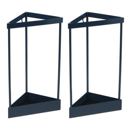 特価◎【直送】住まいスタイル/「ASPESH」 アスペシュ アンブレラスタンド (コーナー) 2個 ブルーグレー