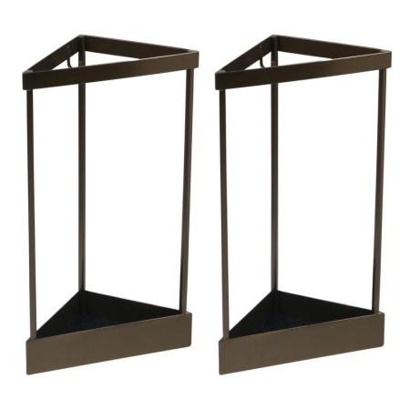 特価◎【直送】住まいスタイル/「ASPESH」 アスペシュ アンブレラスタンド (コーナー) 2個 ゴールド