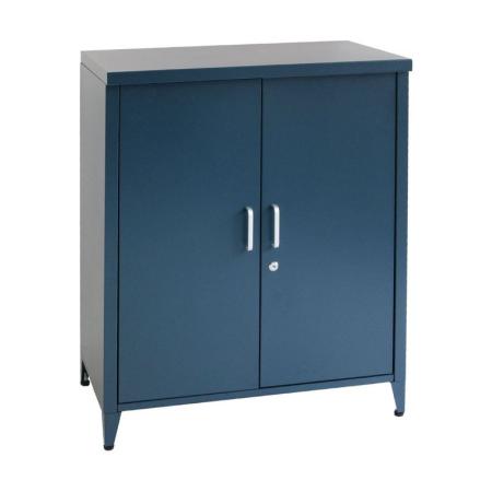 特価◎【直送】住まいスタイル/スチール収納庫 「LUXON(ルクソン)」 グレイッシュブルー/ST-002BLU