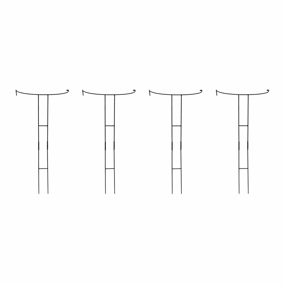 特価◎【直送】住まいスタイル/植物サポーター 幅45 4本セット ブラック/IF-N0047-4P