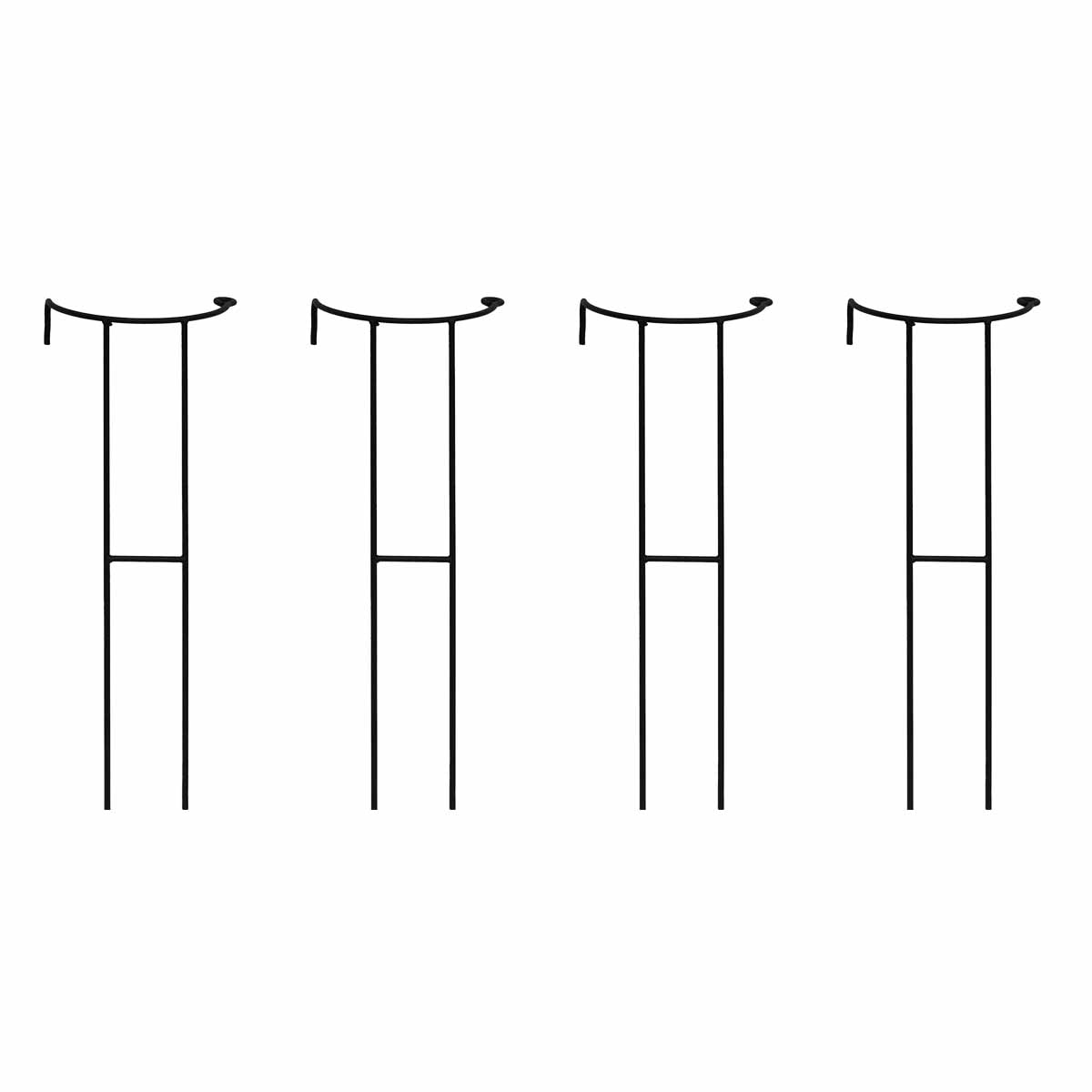 特価◎【直送】住まいスタイル/植物サポーター 幅18 4本セット ブラック/IF-N0050-4P