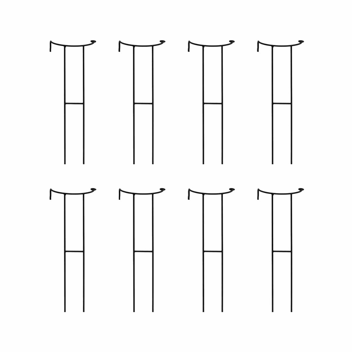 特価◎【直送】住まいスタイル/植物サポーター 幅18 8本セット ブラック/IF-N0050-8P