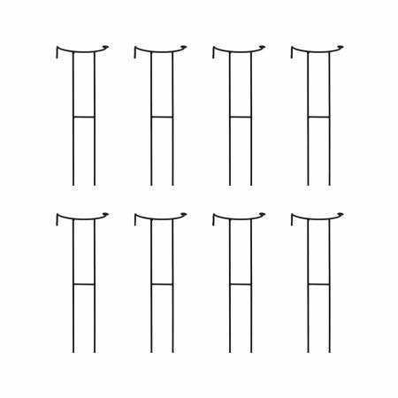 特価◎【直送】住まいスタイル/植物サポーター 幅18 8本セット ブラック/IF-N0050-8P