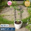 特価◎【直送】住まいスタイル/植物サポーター 幅18 16本セット ブラック/IF-N0050-16P