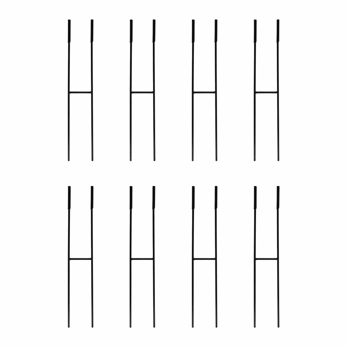 【直送】住まいスタイル/植物サポーター 延長脚 8本セット ブラック/IF-N0051-8P