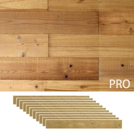 特価◎【直送】住まいスタイル/SOLIDECO -PRO- 壁に貼れる天然木パネル 11枚組(約1.66m2) ナチュラルエイジング