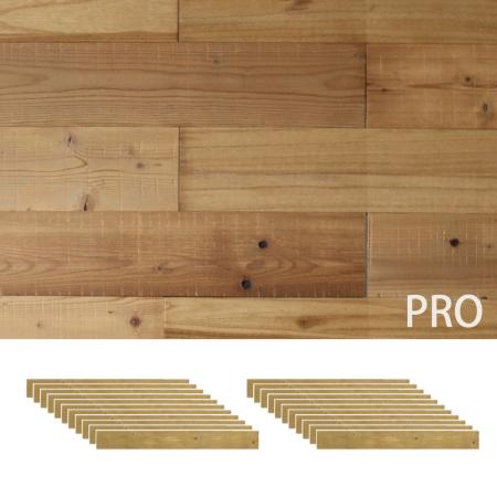 特価◎【直送】住まいスタイル/SOLIDECO -PRO- 壁に貼れる天然木パネル 22枚組(約3.32m2) ナチュラルエイジング