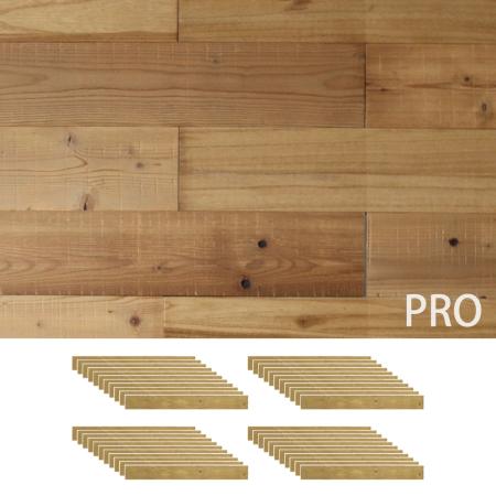 特価◎【直送】住まいスタイル/SOLIDECO -PRO- 壁に貼れる天然木パネル 44枚組(約6.64m2) ナチュラルエイジング